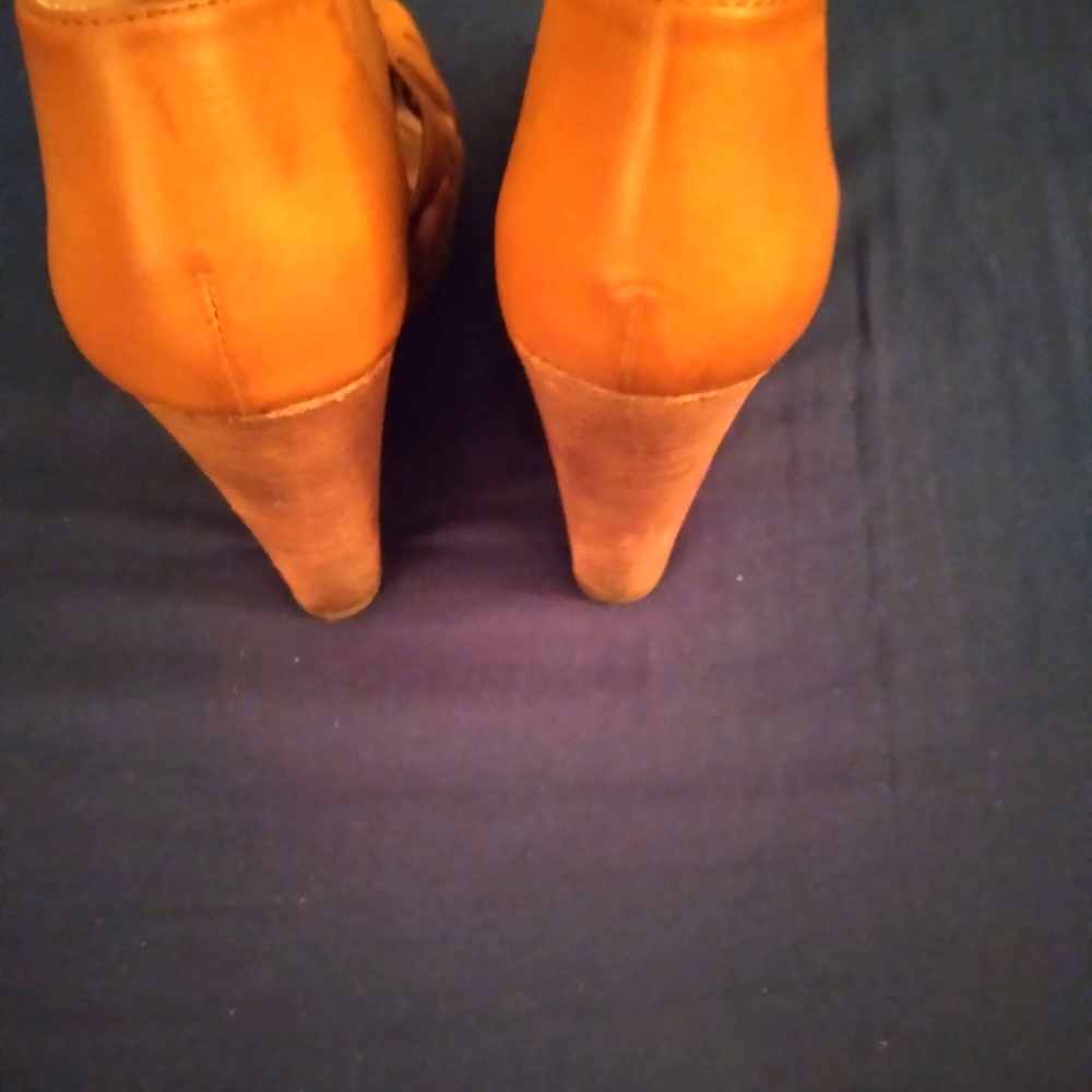 Restrict Laced Up Open Toe Wedges - image 4